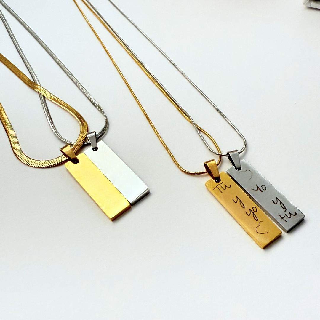 Collar Placa Fina 2x1