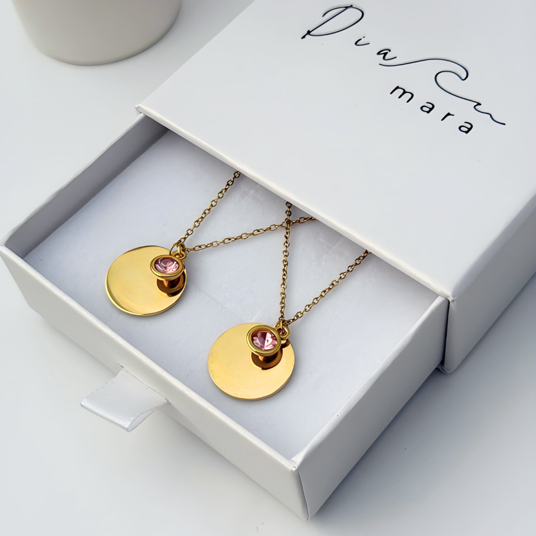 Collar Placa Redonda 2x1