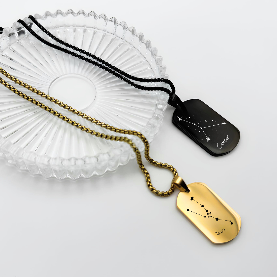 Collar Placa Constelaciones