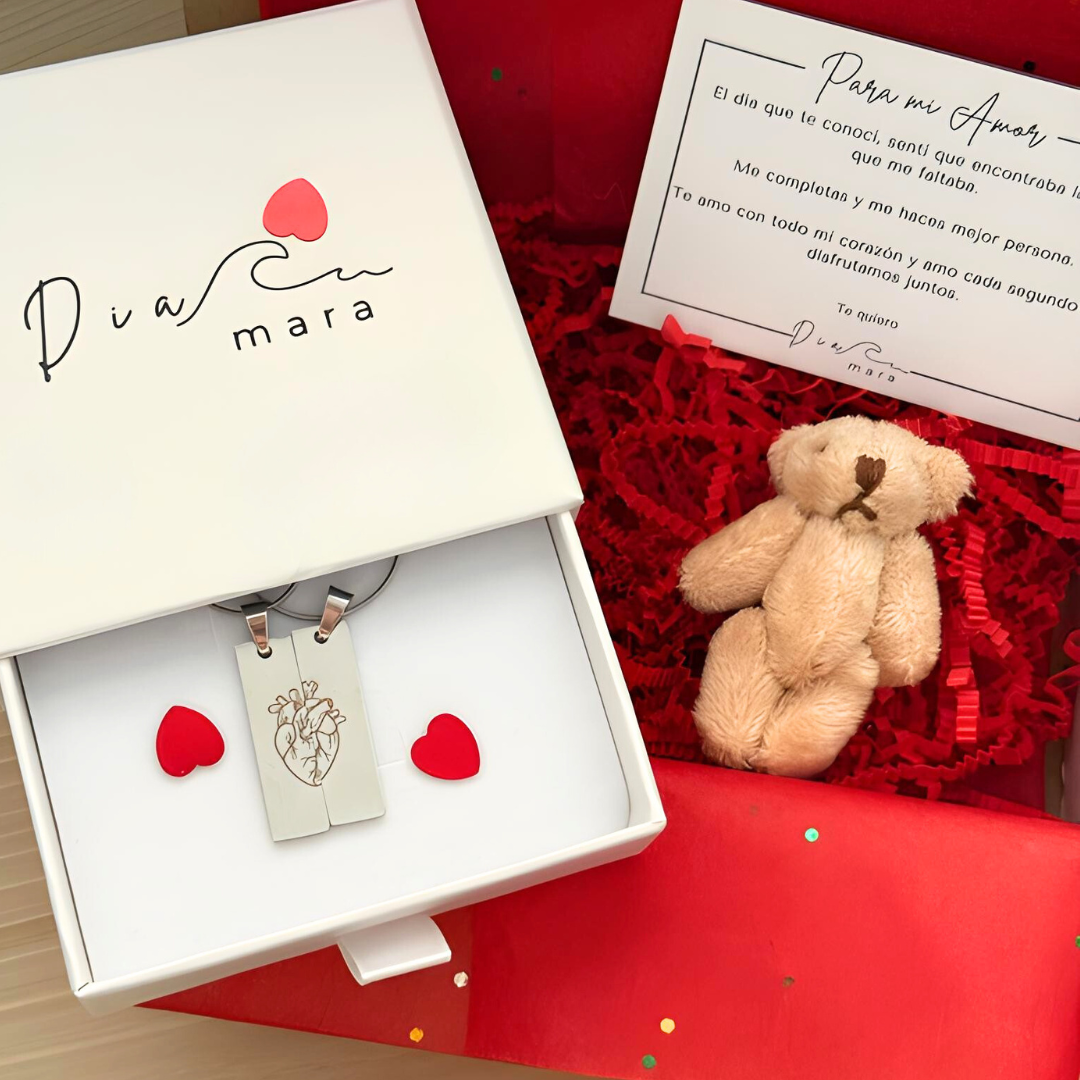 Collar Placa Fina 2x1 San Valentín