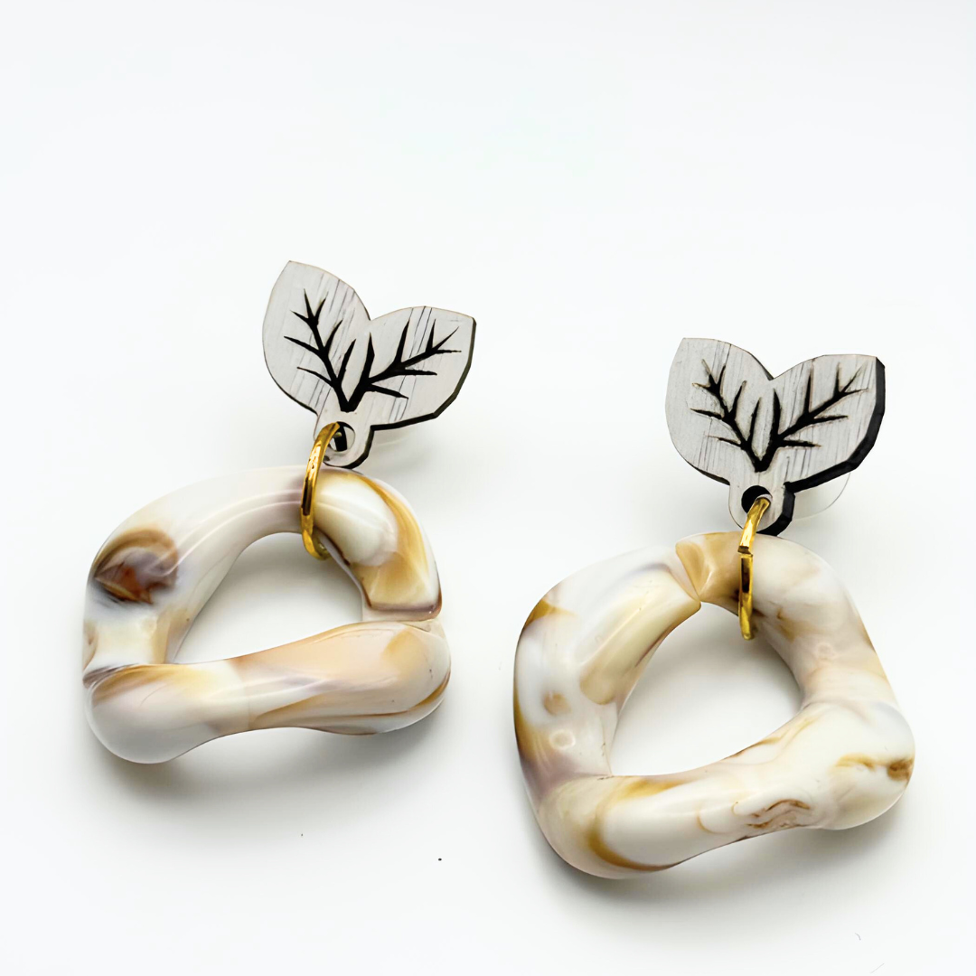 Pendientes Artesanales de madera